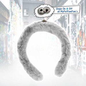 Headband - Grey Faux Fur
