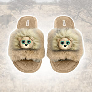 Slippers - Beige Faux Fur
